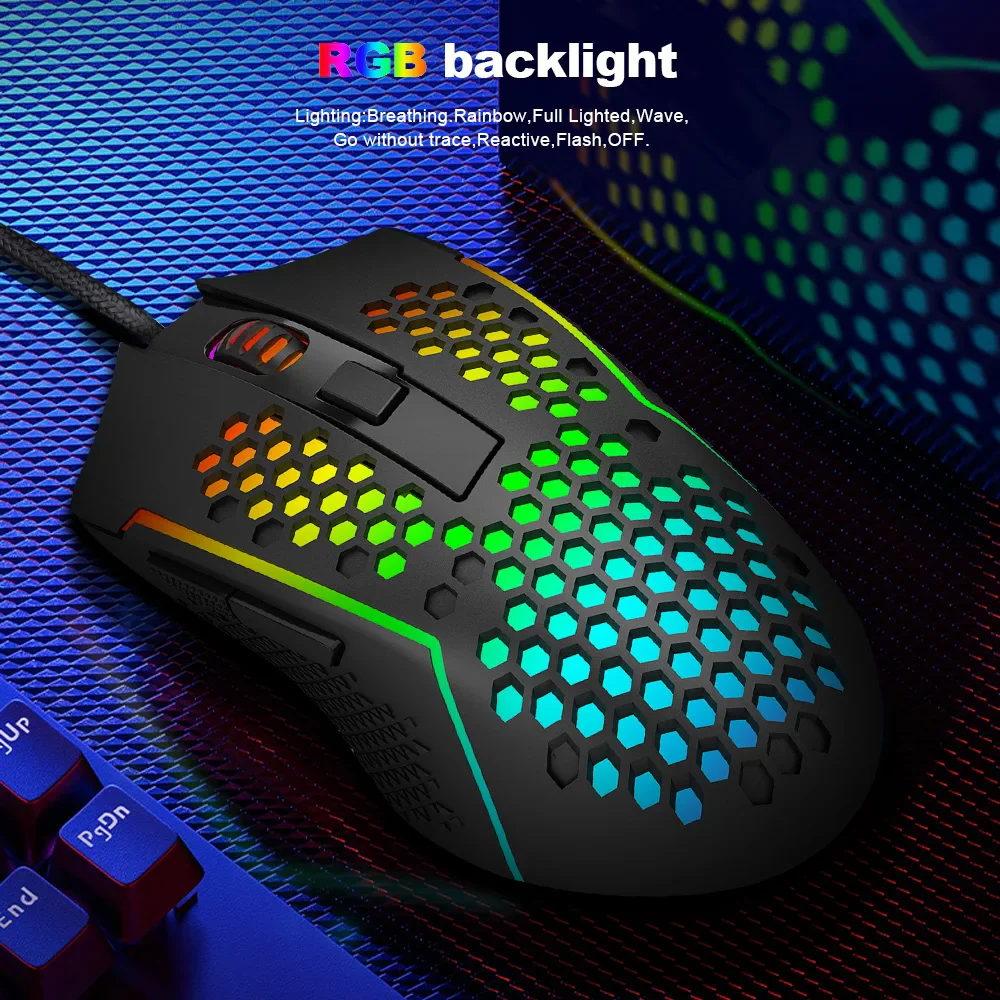 Redragon M987P-K Reaping Elite Lightweight RGB Gaming Mouse Redragon M987P-K Reaping Elite Lightweight RGB Gaming Mouse